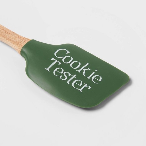 Cookie tester Silicone Spatula with Wood Handle - Picture 3 of 3